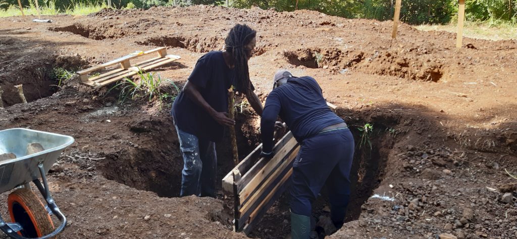 Atelier Chantier d'Insertion
à Rivière Pilote (97220 Martinique)
Réalisation de fondations